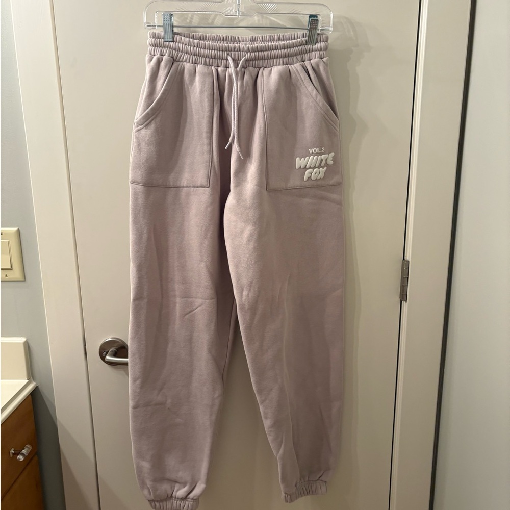 White Fox Boutique Tan Joggers